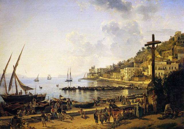 Щедрин С.Ф. Набережная Мерджеллина в Неаполе. 1827.